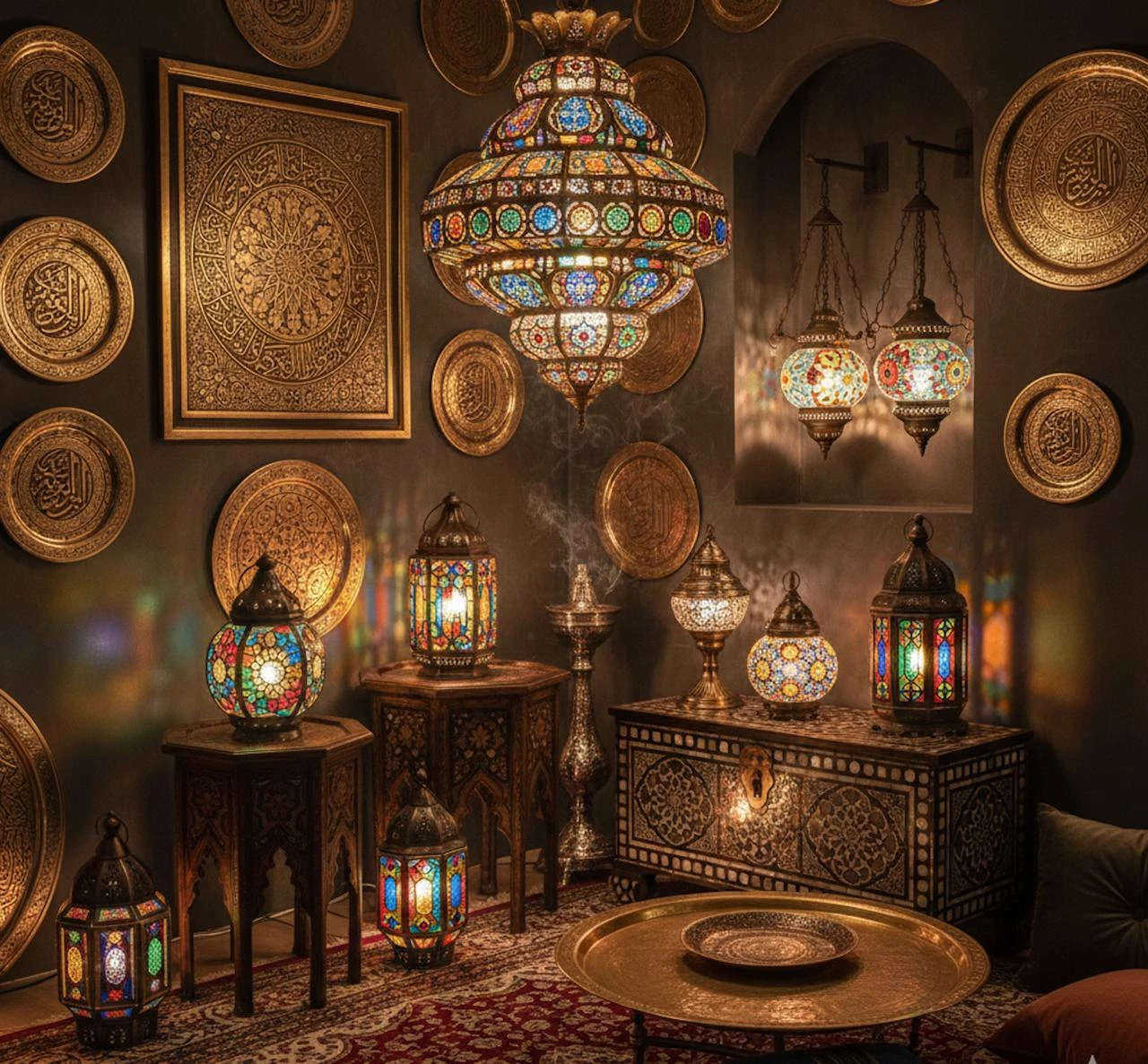 2. قسم الديكور والإضاءة (الأجواء الإسلامية)